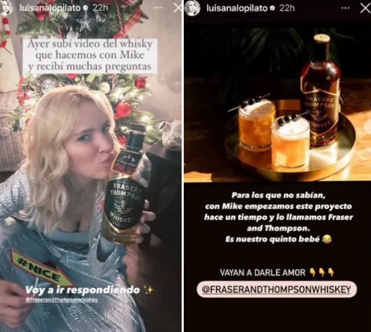 Las publicaciones de Luisana Lopilato. Fotos: Instagram