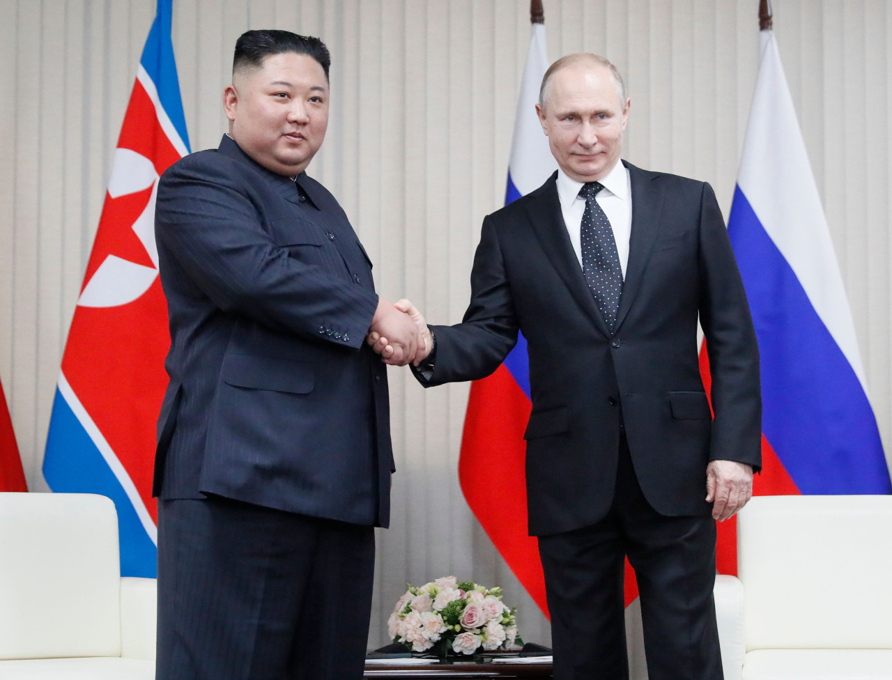 Vladimir Putin y Kim Jong-un. Foto: NA