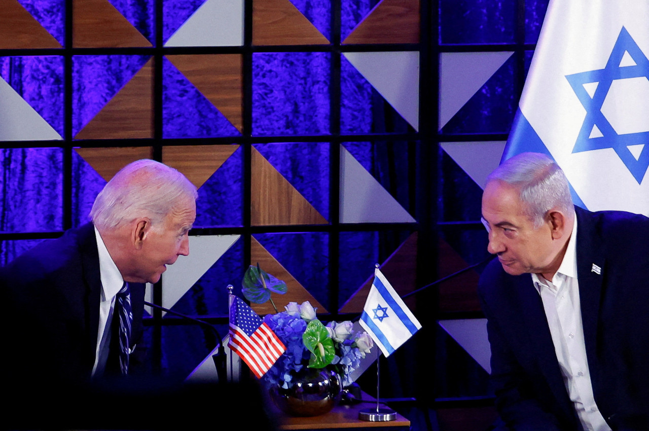 Joe Biden y Benjamin Netanyahu. Foto: Reuters