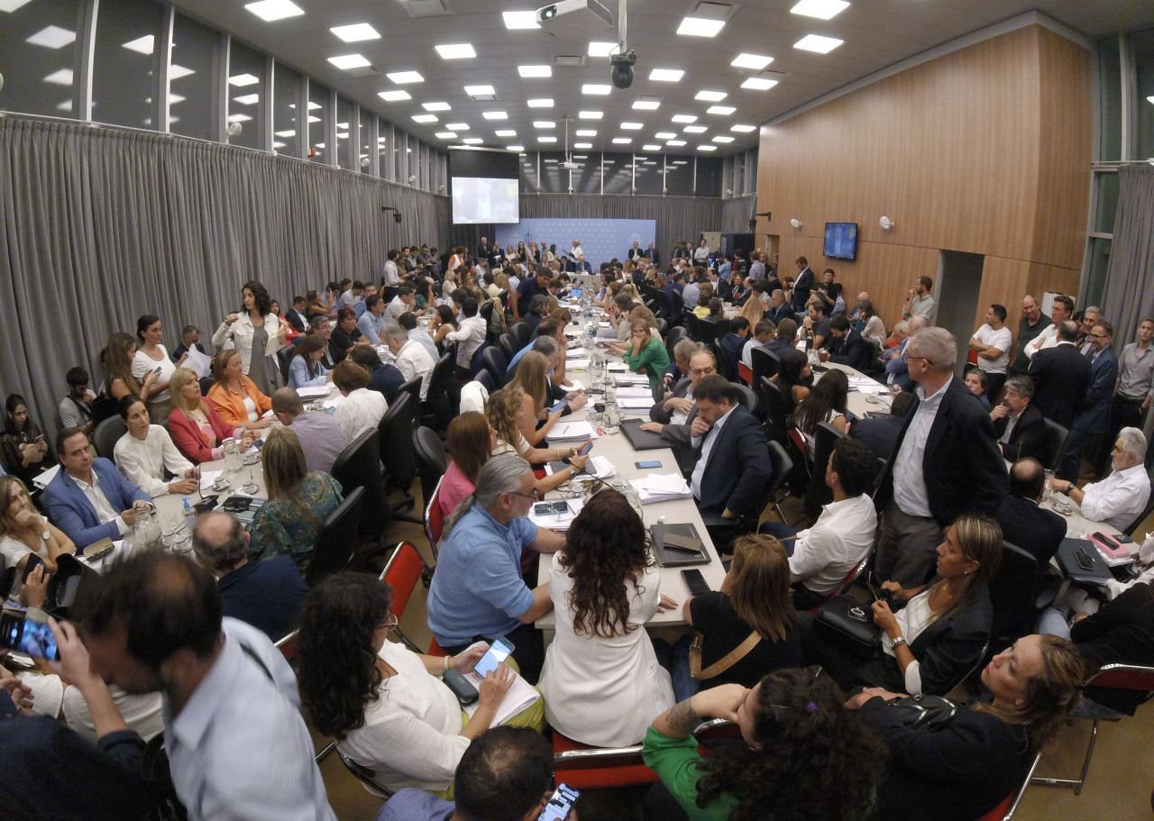 El oficialismo logró el dictamen de mayoría y se debatirá la Ley Ómnibus en la Cámara de Diputados. Foto: NA.