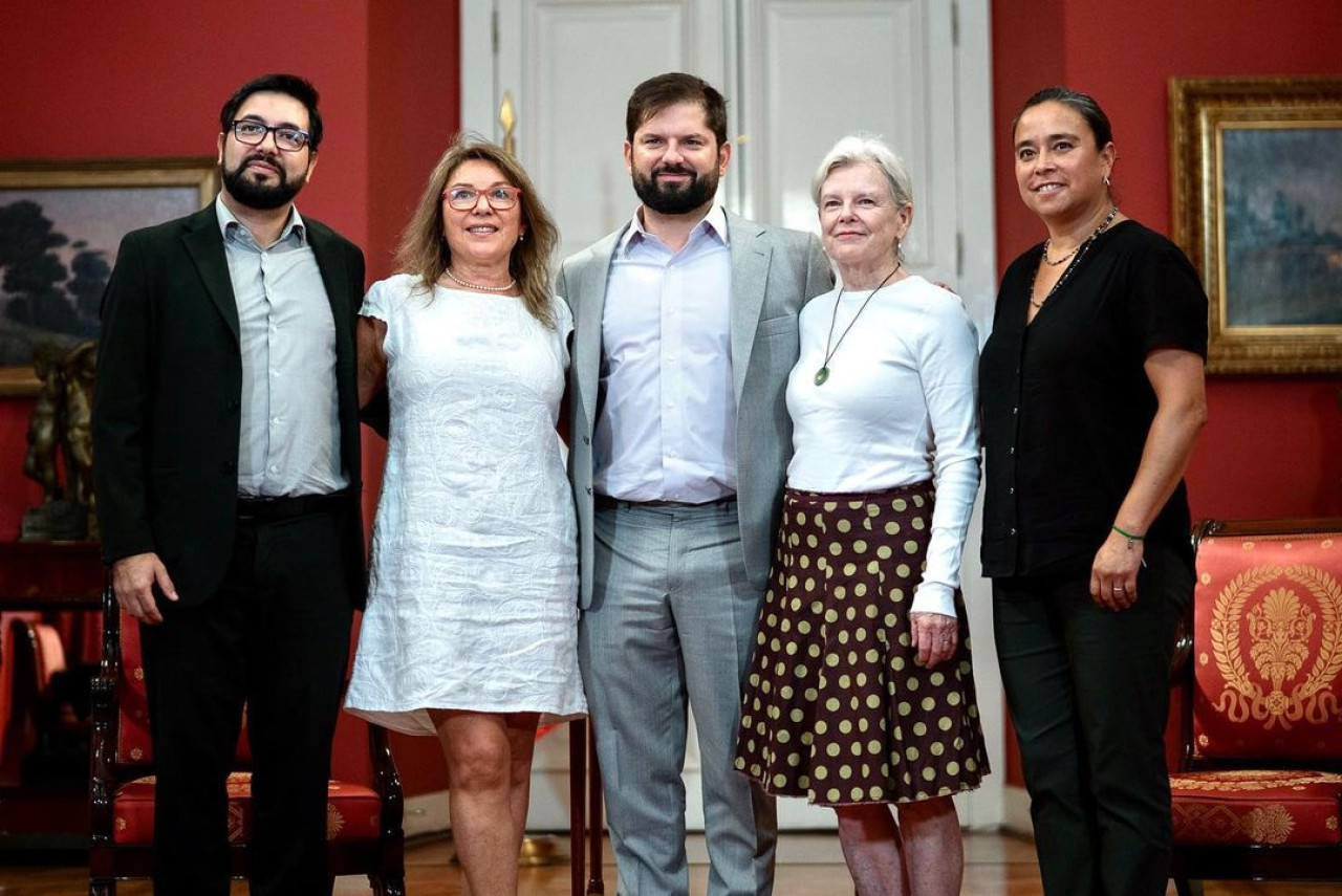 Kristine Tompkins junto a Gabriel Boric. Foto: Instagram @kristine_tompkins