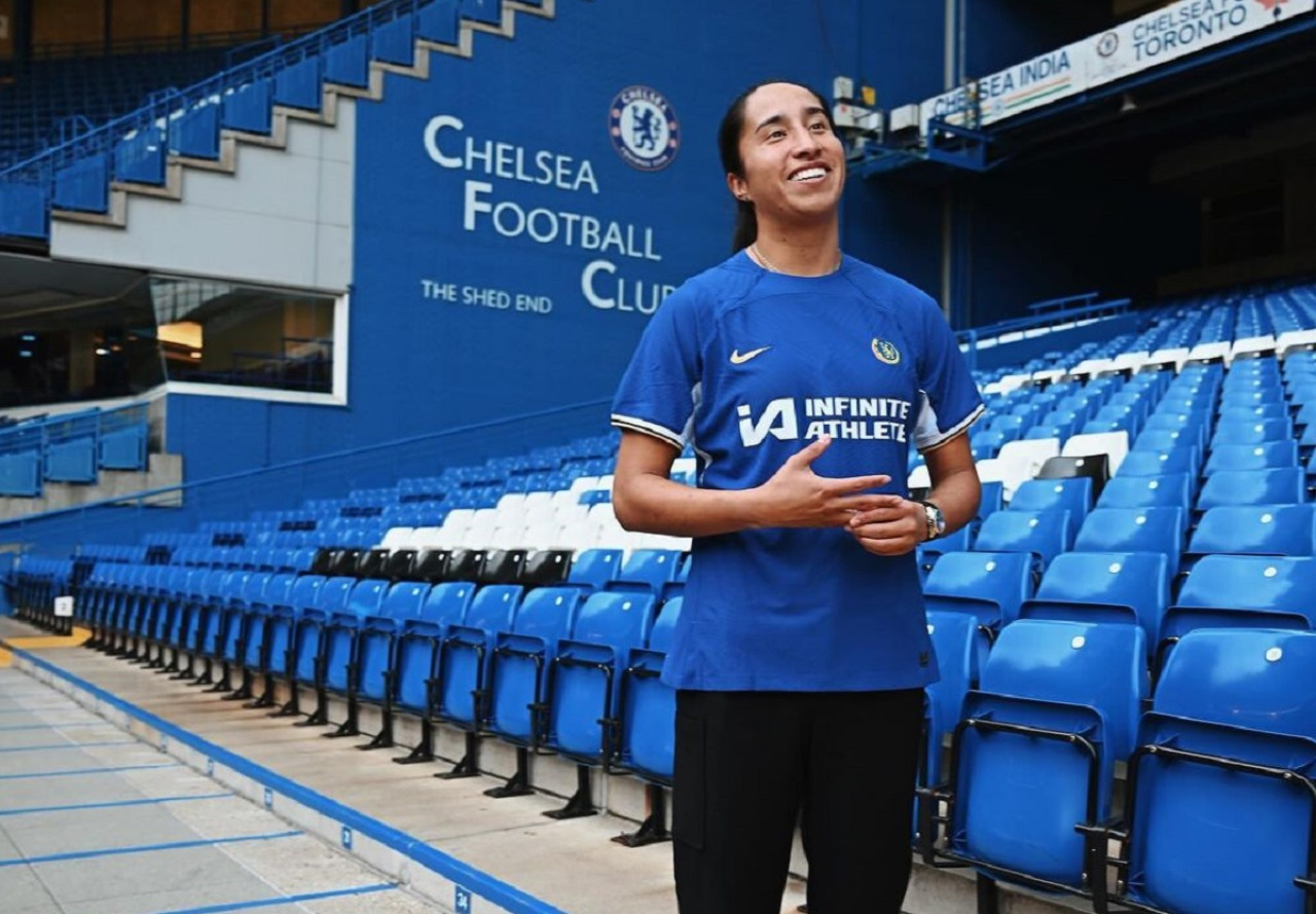 Mayra Ramírez, la futbolista más cara de la historia. Foto: Instagram @chelseafcw