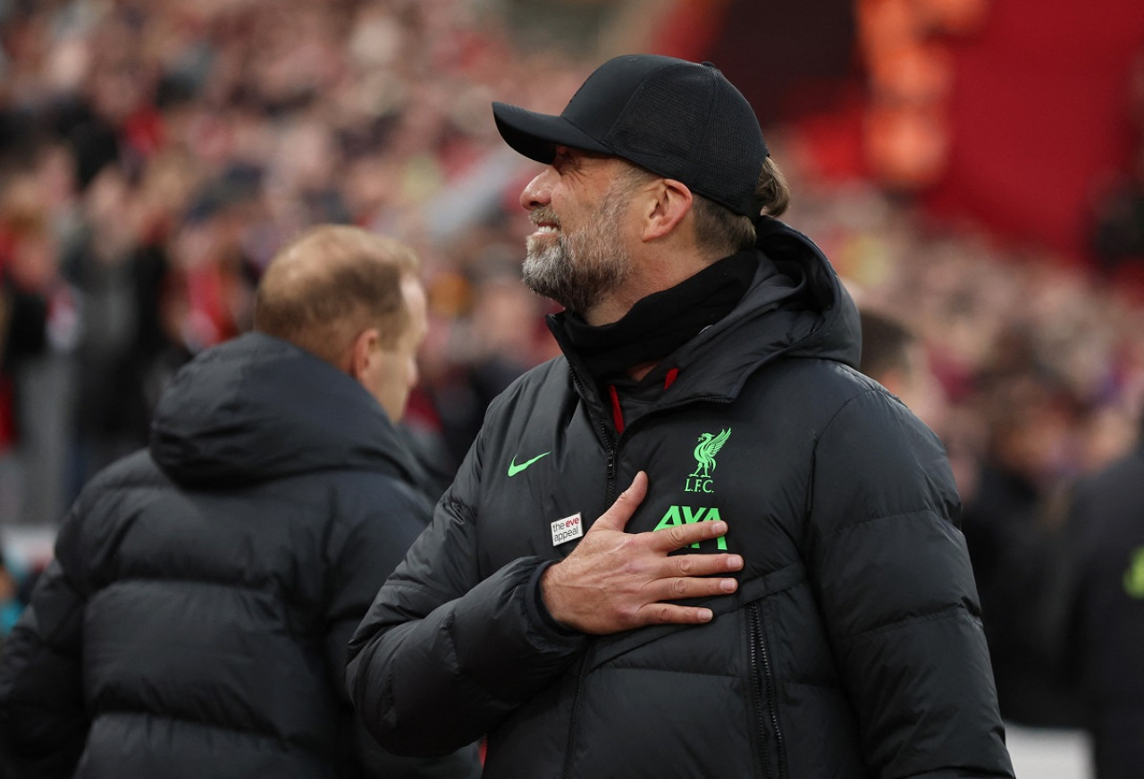 Jürgen Klopp, técnico de Liverpool. Foto: Reuters.