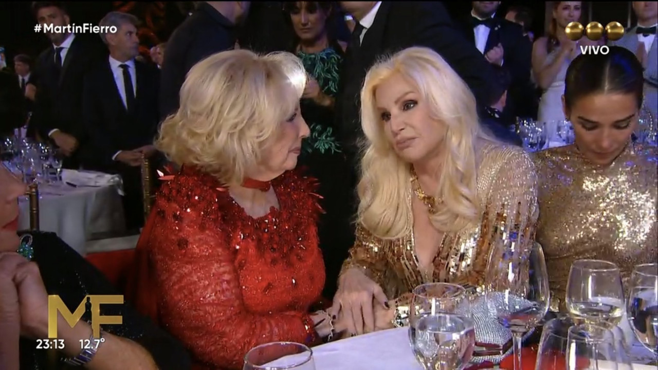 Susana Giménez y Mirtha Legrand. Foto: X / @PtcRecargado.