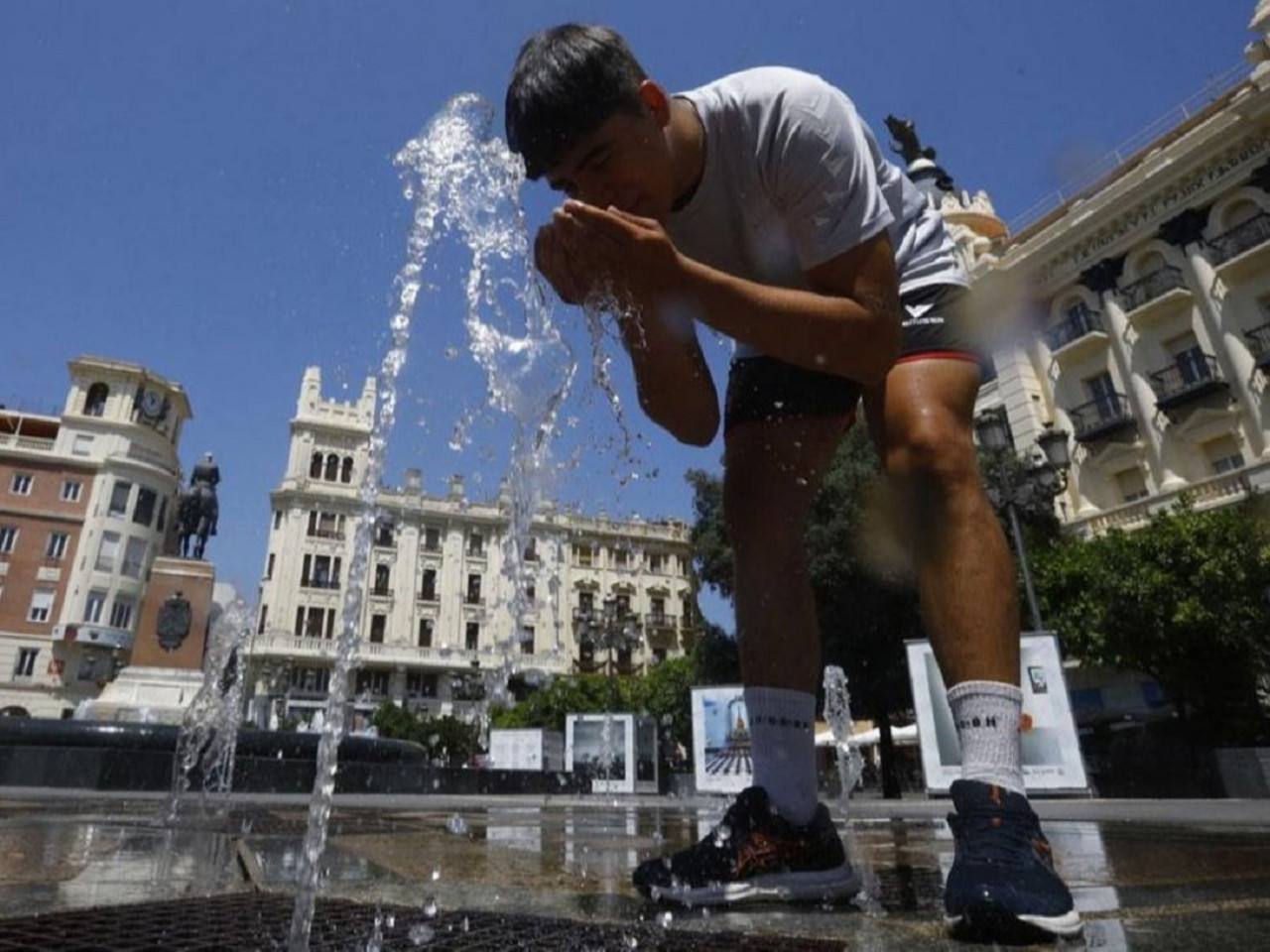 Ola de calor en Italia. Foto: Reuters