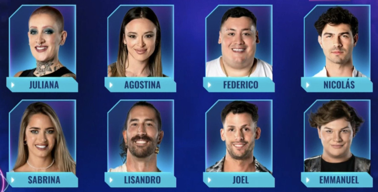 La lista de nominados en Gran Hermano. Foto: Captura.