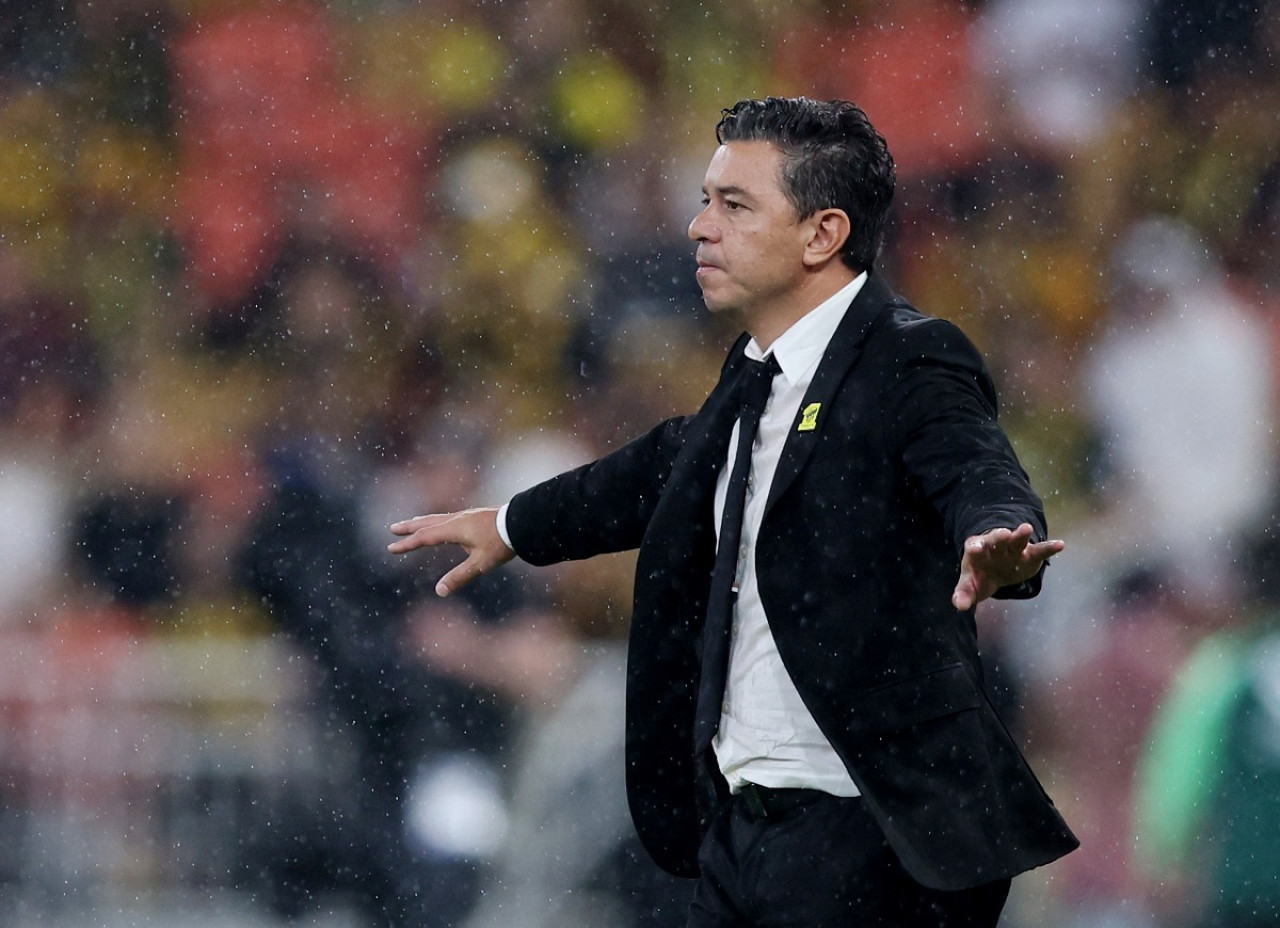 Marcelo Gallardo en Al-Ittihad. Foto: NA.