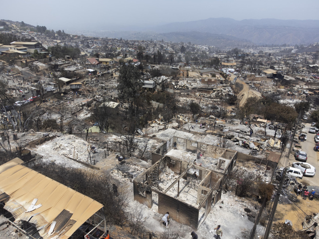 Incendios en Chile. Foto: EFE