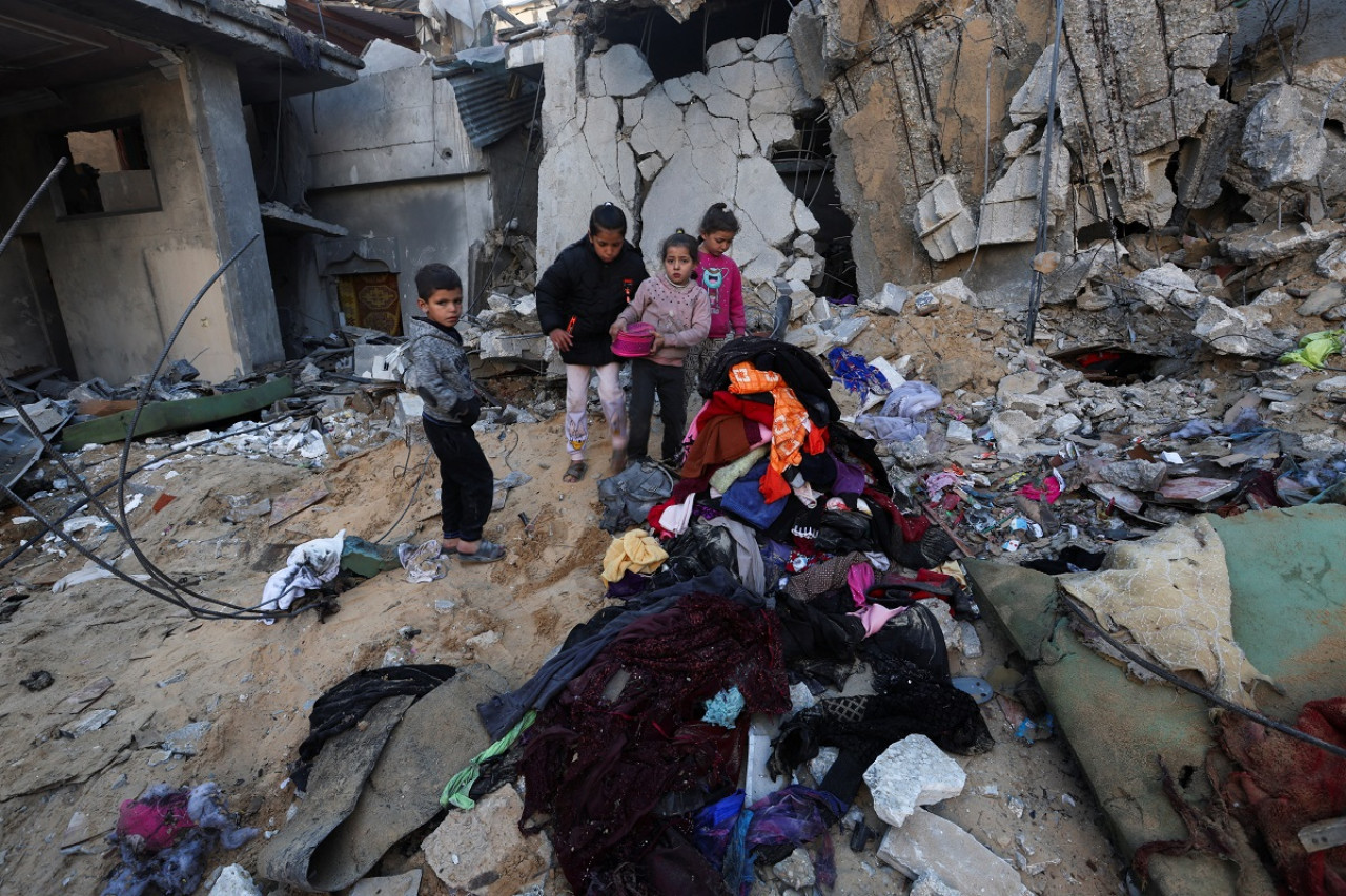 Destrucción en Rafah. Foto: Reuters.