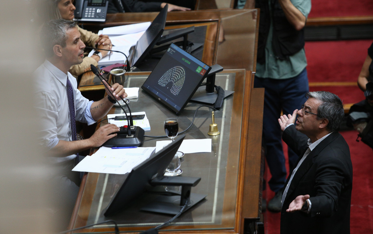 Debate en Diputados de la Ley Ómnibus. Foto: NA.