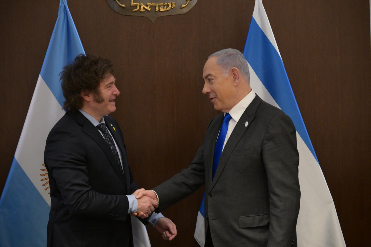 Javier Milei se reunió con Benjamín Netanyahu Foto: X @netanyahu