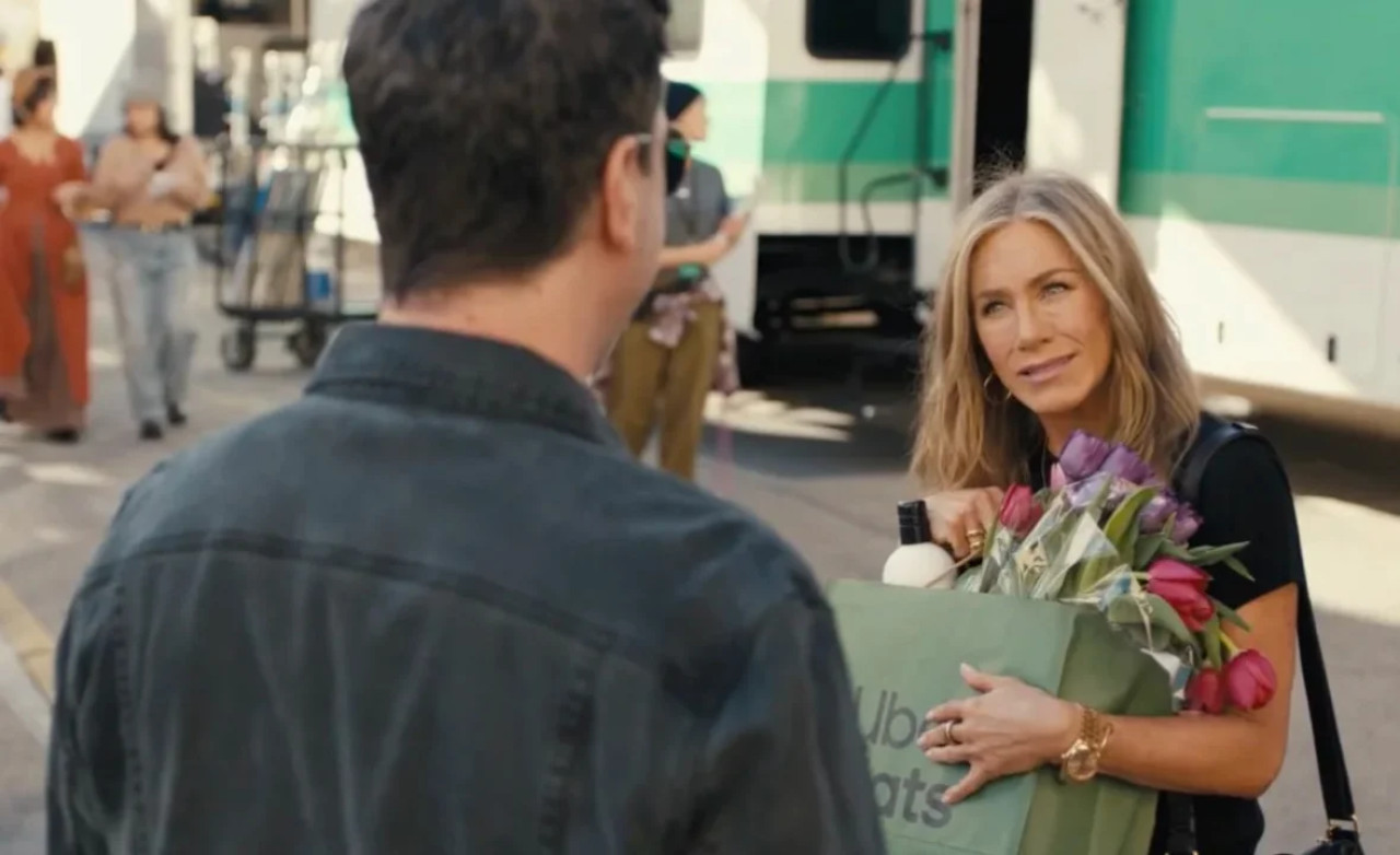 Jennifer Aniston y David Schwimmer. Foto: captura video