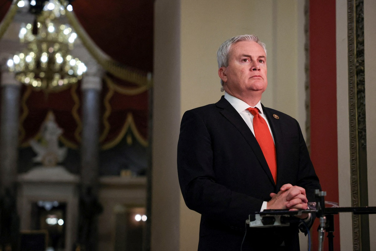 James Comer, presidente del Comité de Vigilancia y Rendición de Cuentas de la Cámara de Representantes. Foto: Reuters.