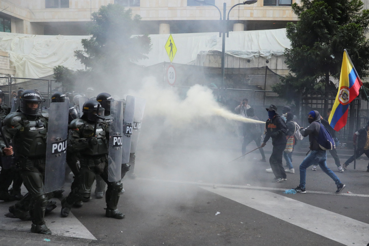 Protestas en Colombia. Foto: Reuters