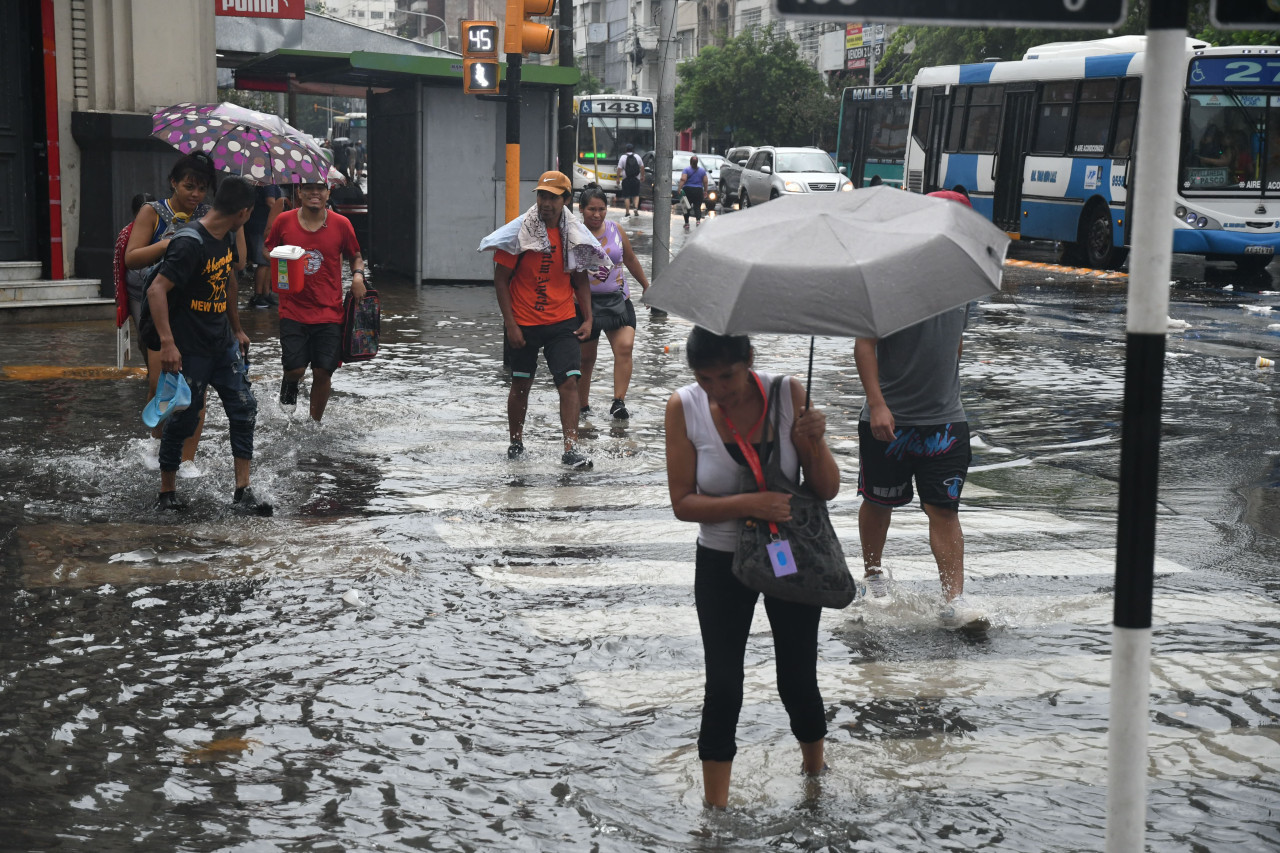 Lluvia, tormenta. Foto: Télam