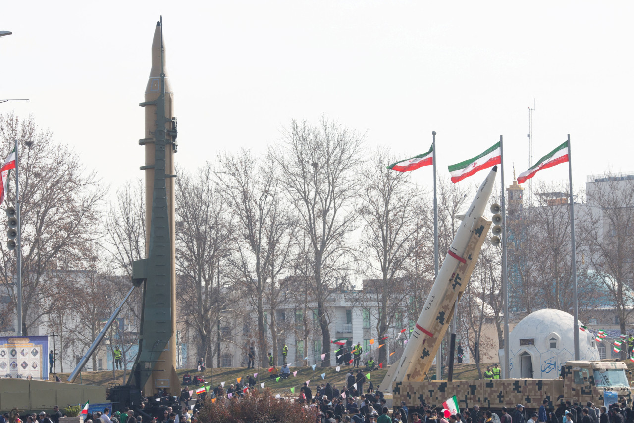 Celebraciones por los 45 años de la revolución en Irán. Foto: Reuters.