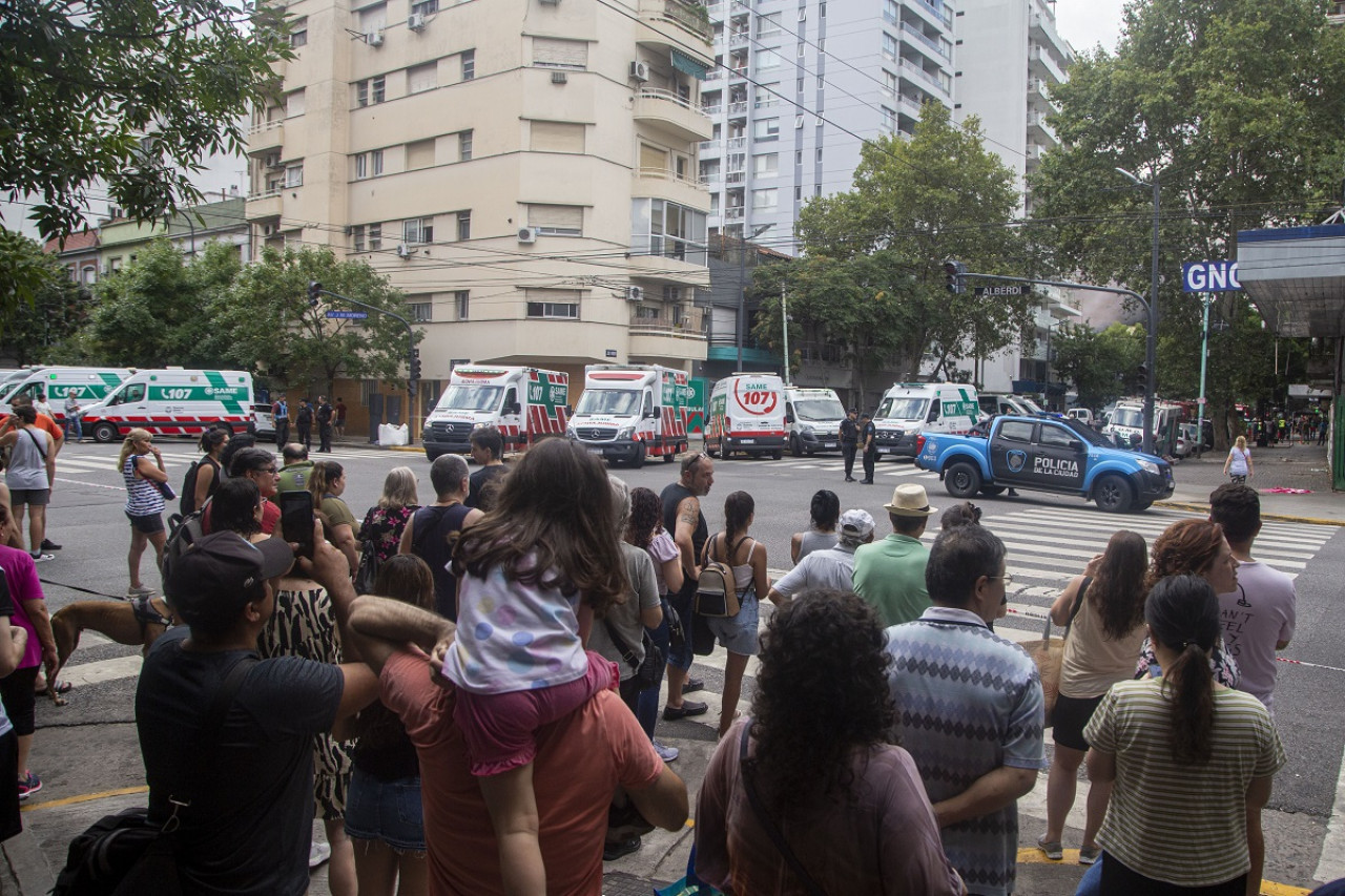 Incendio en Caballito. Foto: NA.