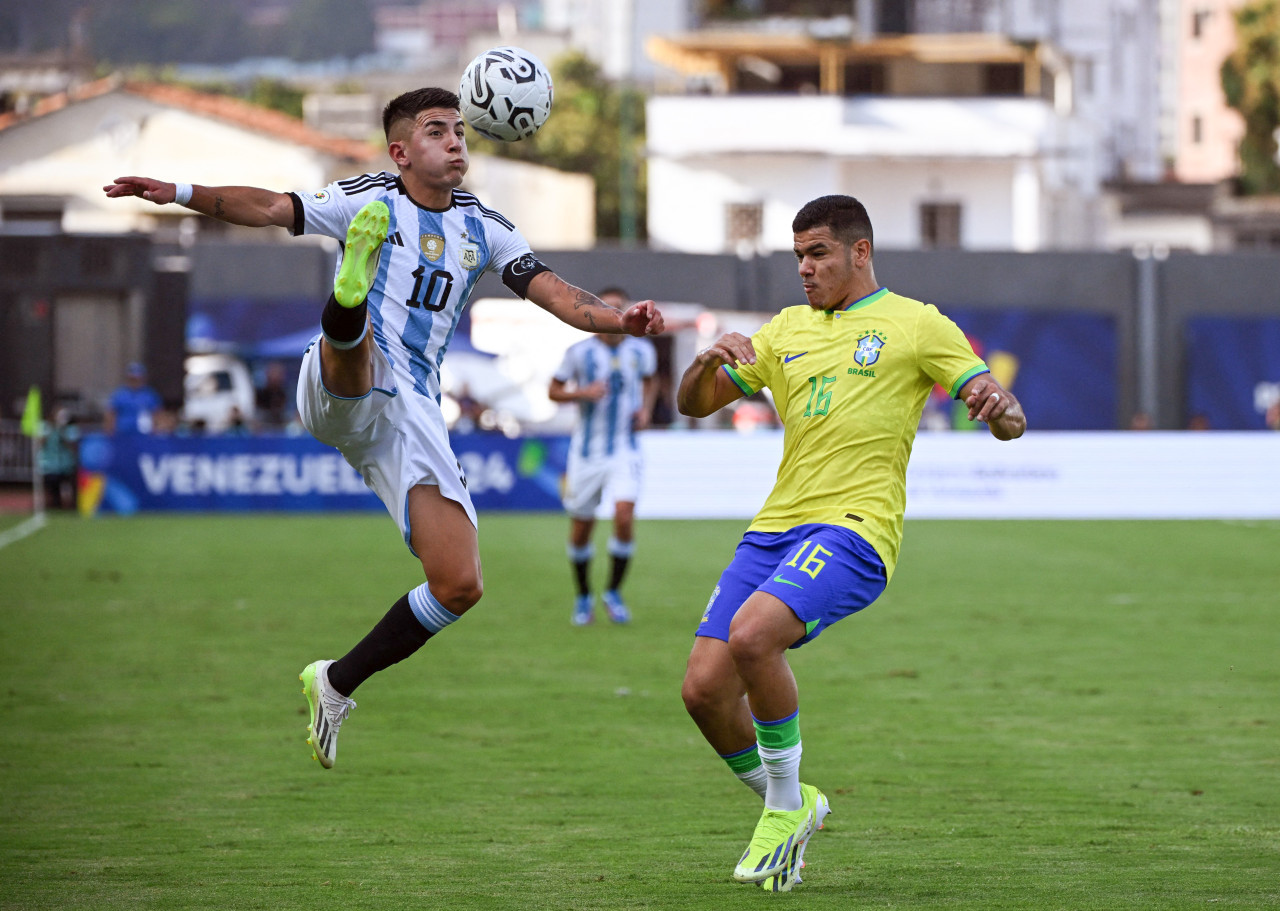 Argentina vs Brasil; Preolímpico Sub 23. Foto: NA