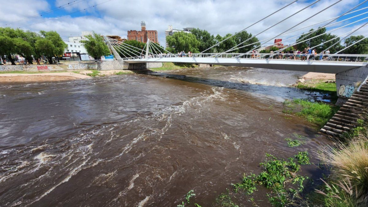 Río en Carlos Paz. Foto: redes sociales