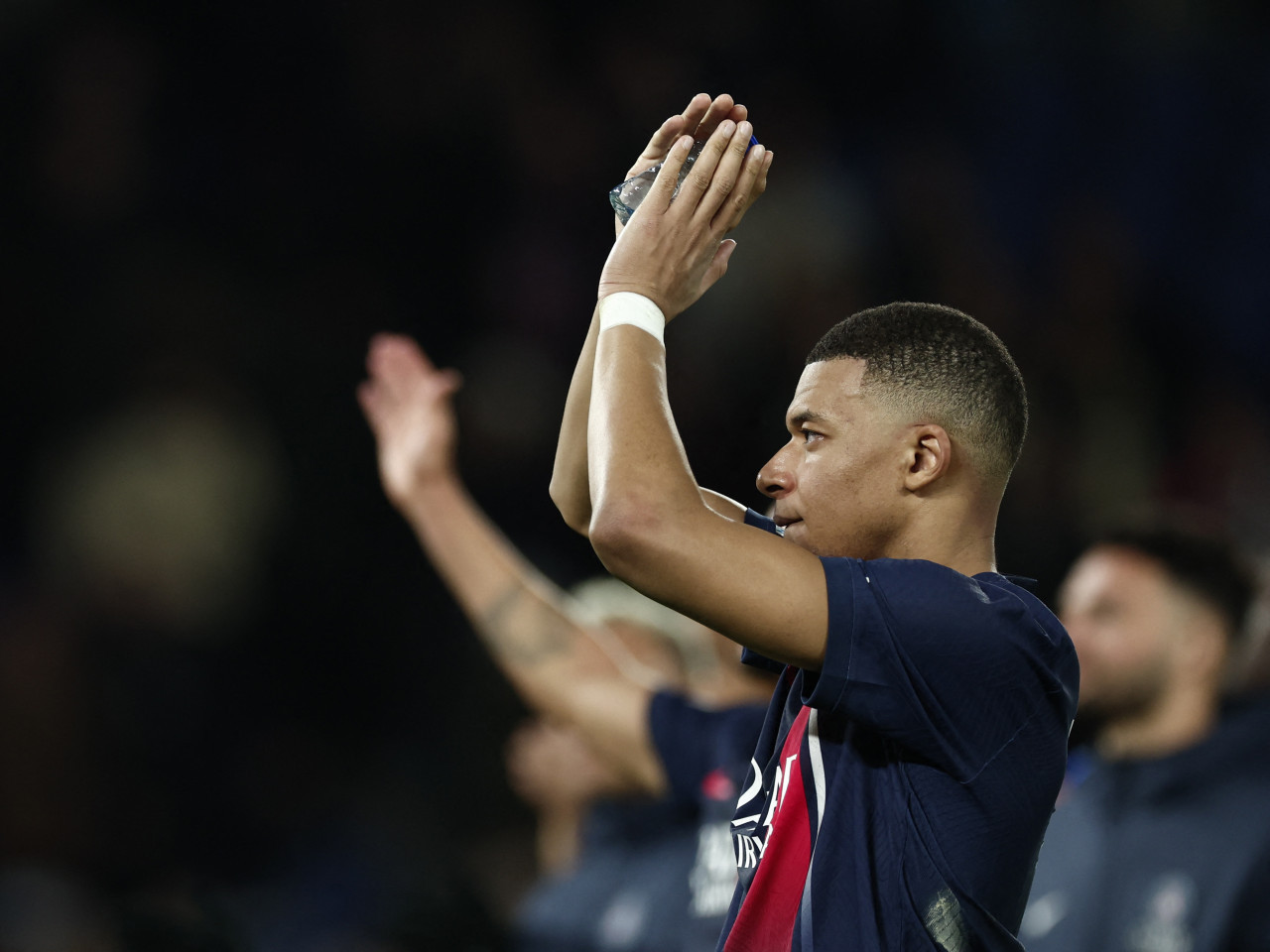 Kylian Mbappe en el PSG. Foto: REUTERS.