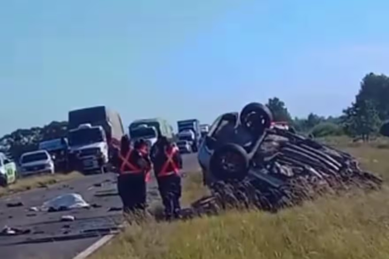 Choque en Corrientes. Foto: captura