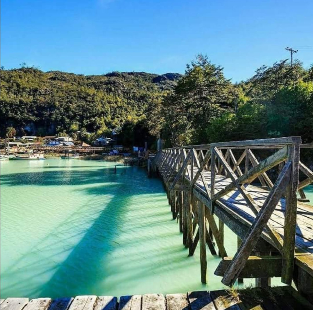 Caleta Tortel, Chile. Foto X.