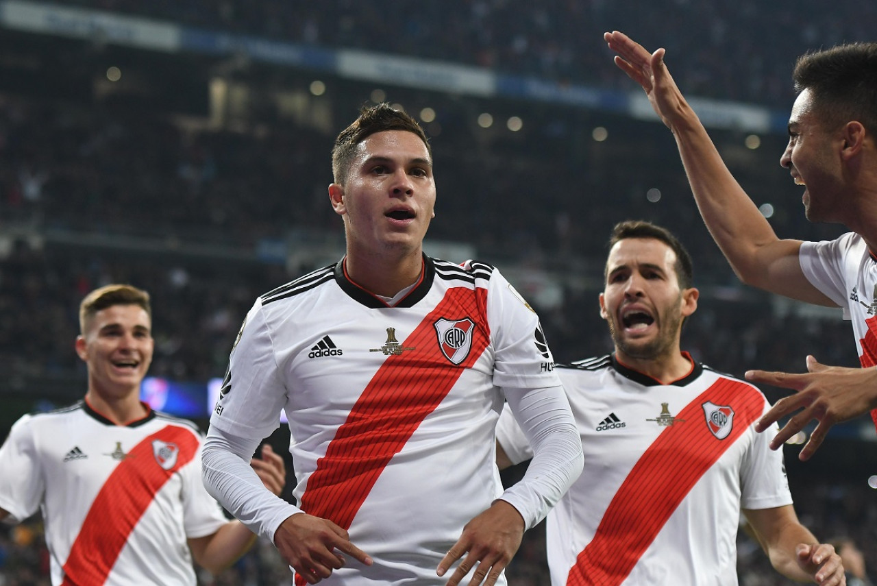 Juan Fernando Quintero; River Plate vs. Boca Juniors; Madrid 2018. Foto: Télam.