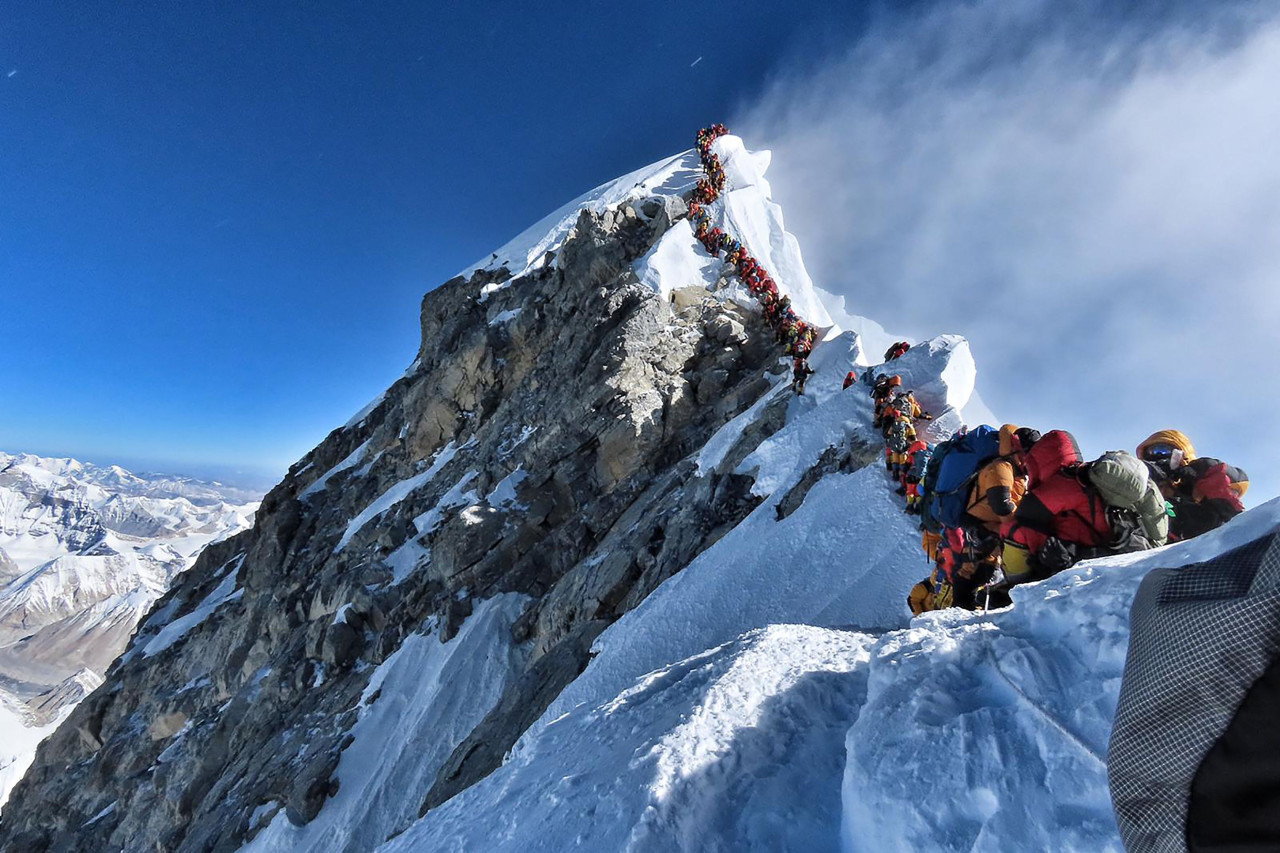 Alpinistas en el Monte Everest. Foto: NA.