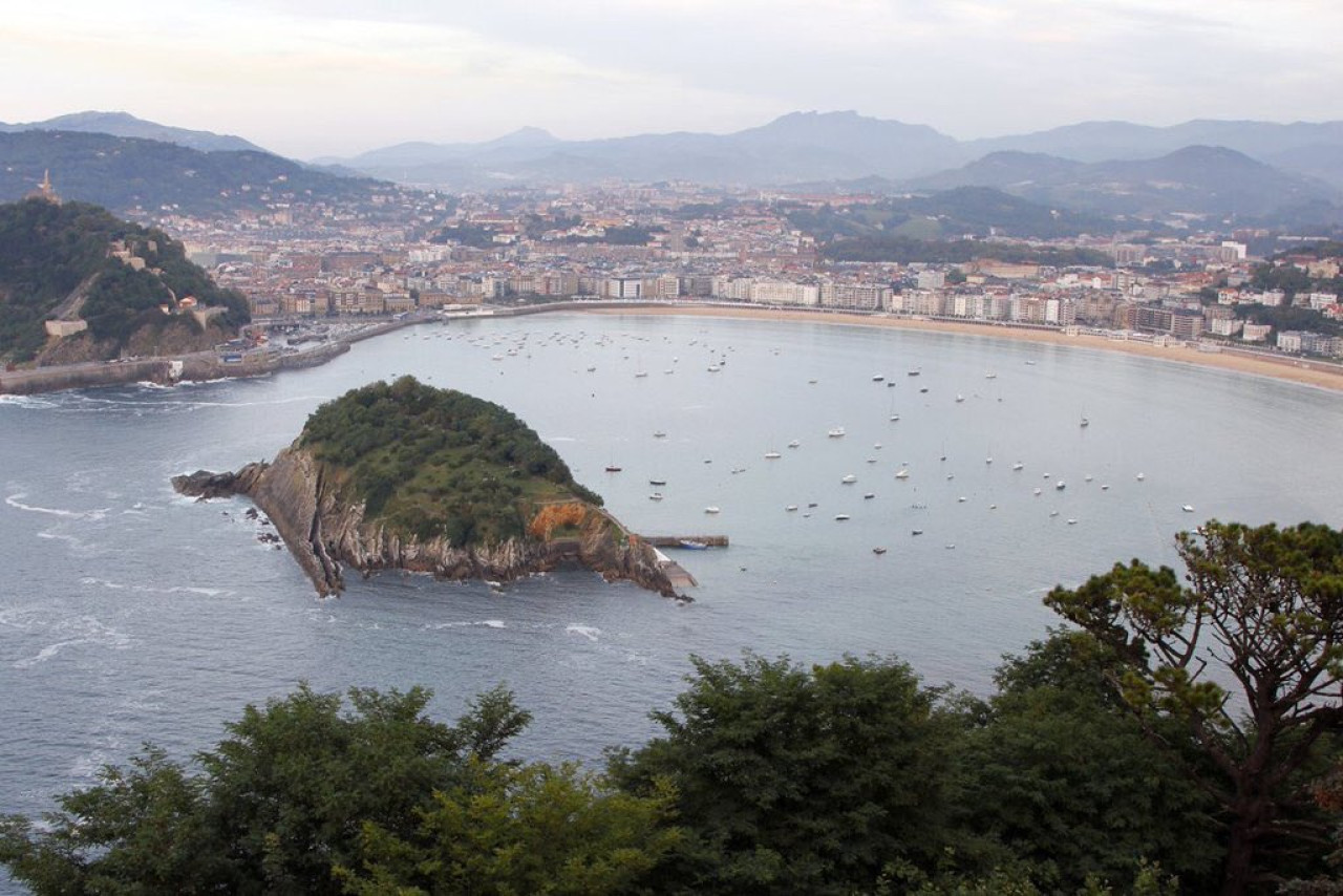 Playa de la Concha, España. Foto: X