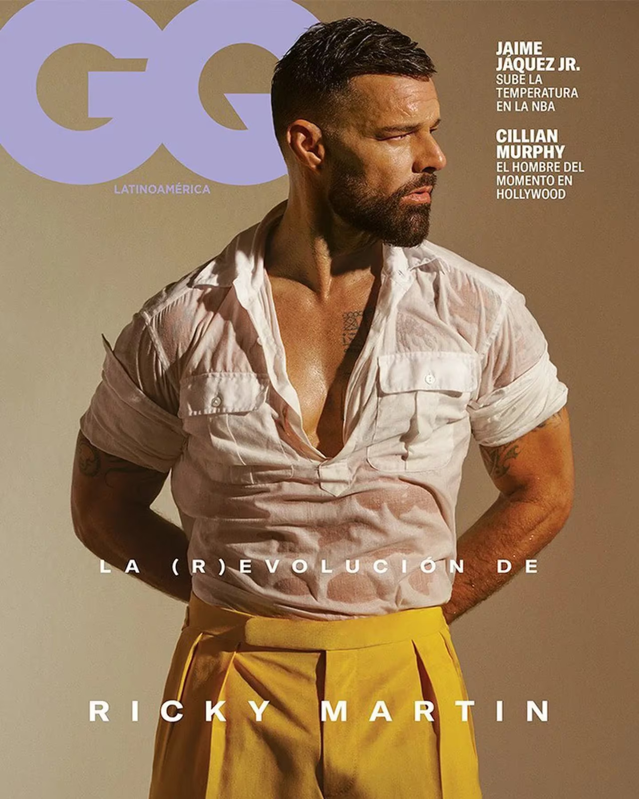 La producción de fotos de Ricky Martin. Foto: Instagram/@gqmexico