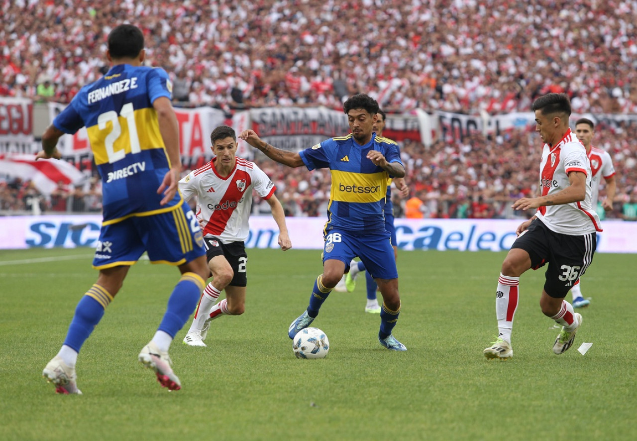 Cristian Medina; River Plate vs. Boca Juniors. Foto: NA.