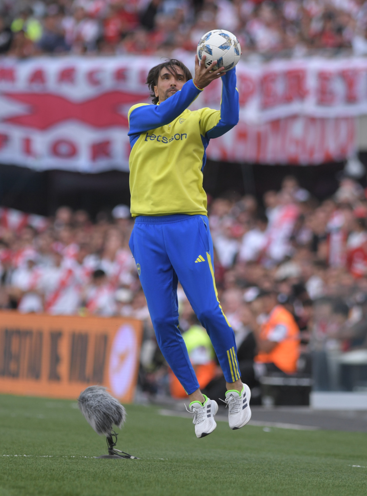 Diego Martínez, director técnico de Boca. Foto: Télam