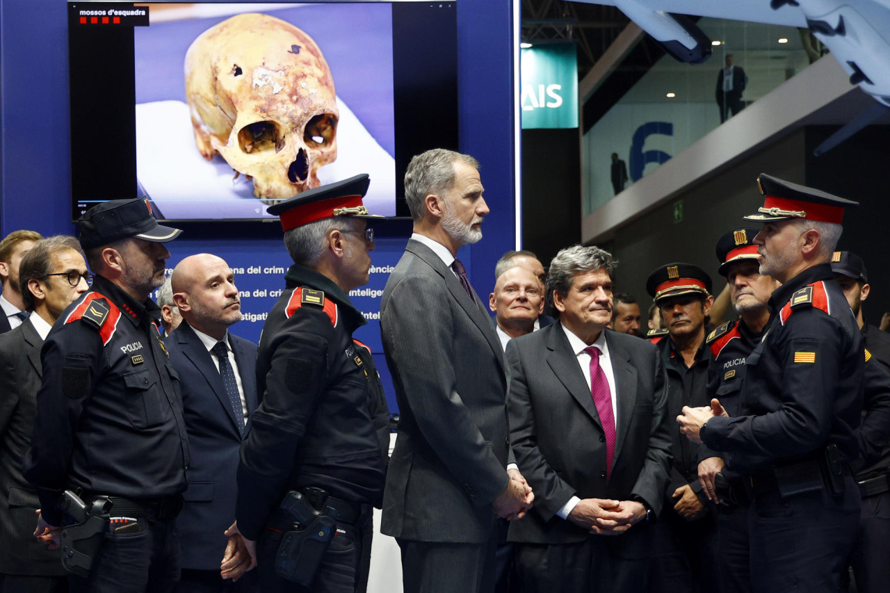 El rey Felipe VI en el MWC 2024. Foto: EFE.