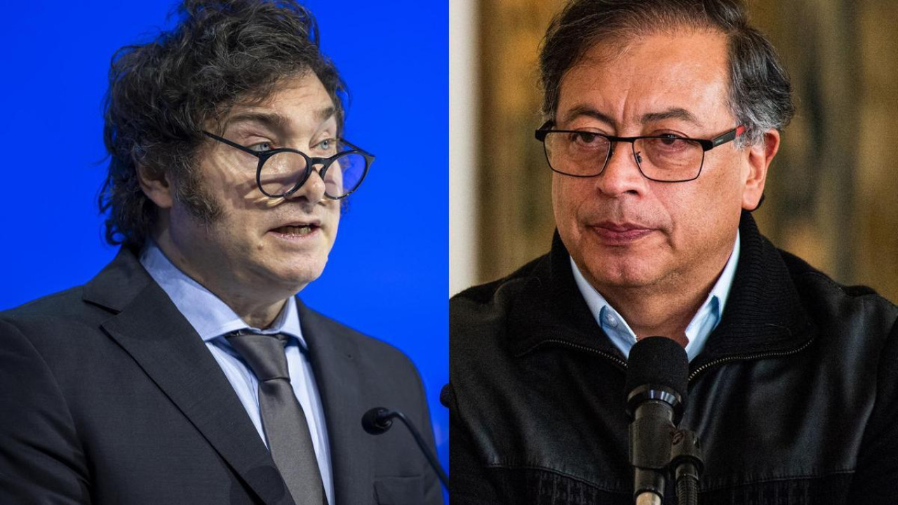 Gustavo Petro y Javier Milei