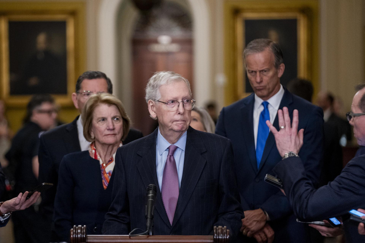 Mitch McConnell, líder de los republicanos en el Senado de Estados Unidos. Foto: EFE.