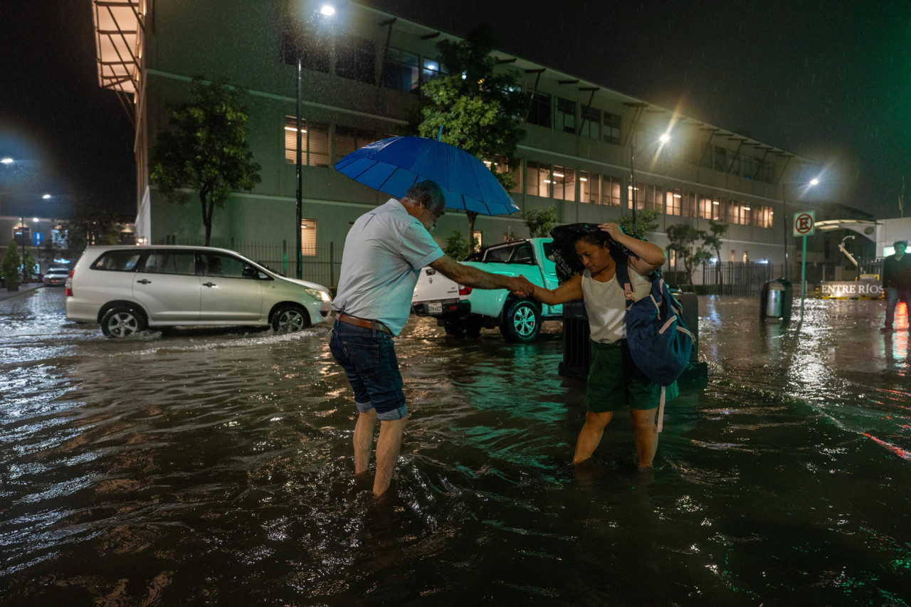 Inundaciones en Ecuador. Foto: EFE.