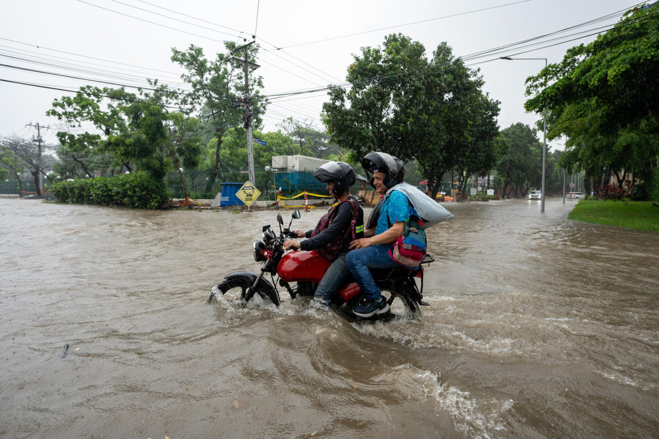 Inundaciones en Ecuador. Foto: EFE.