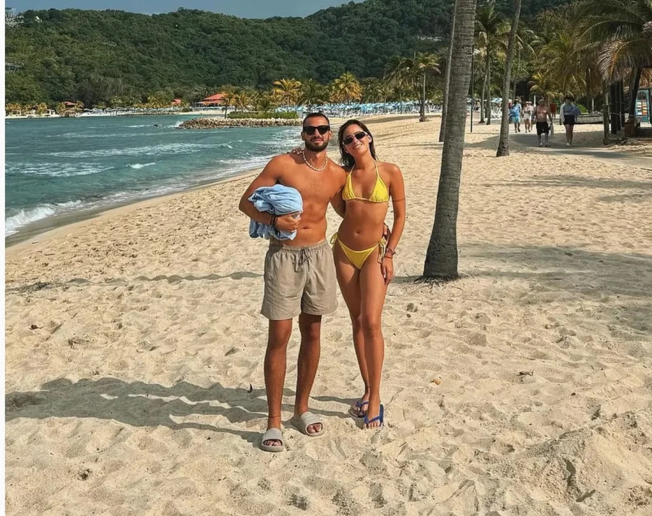 Románticas vacaciones de Flor Jazmín y Nico Occhiato. Foto: Instagram.