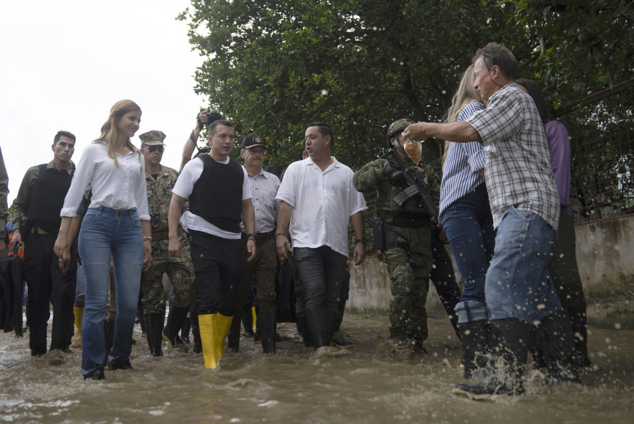 Inundaciones en Ecuador. Foto: EFE