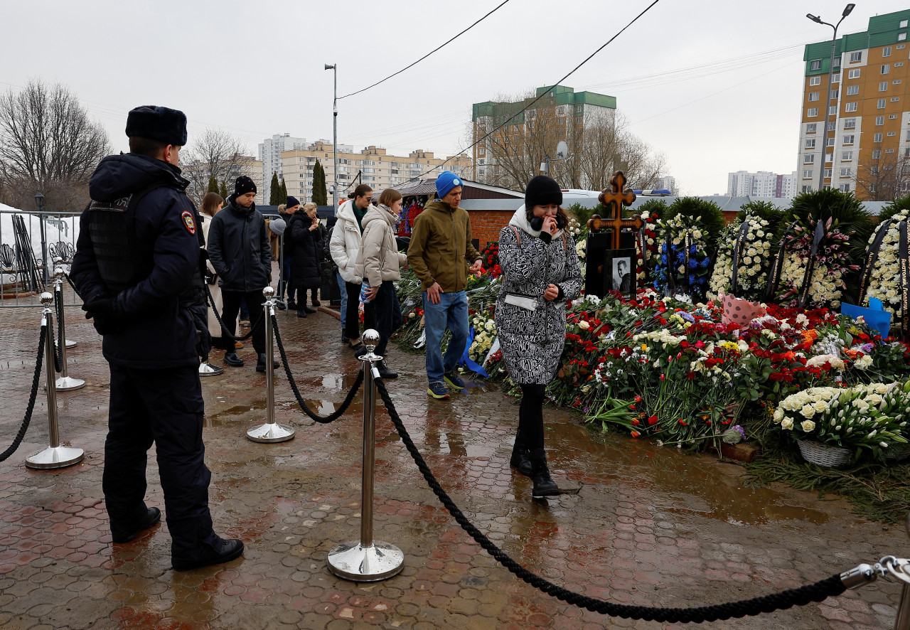 Funeral de Navalny. Foto: EFE.