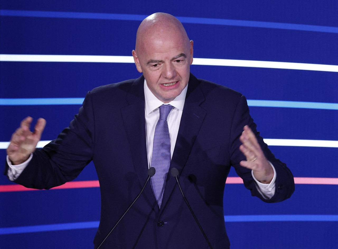 Gianni Infantino, presidente de la FIFA. Foto: Reuters.