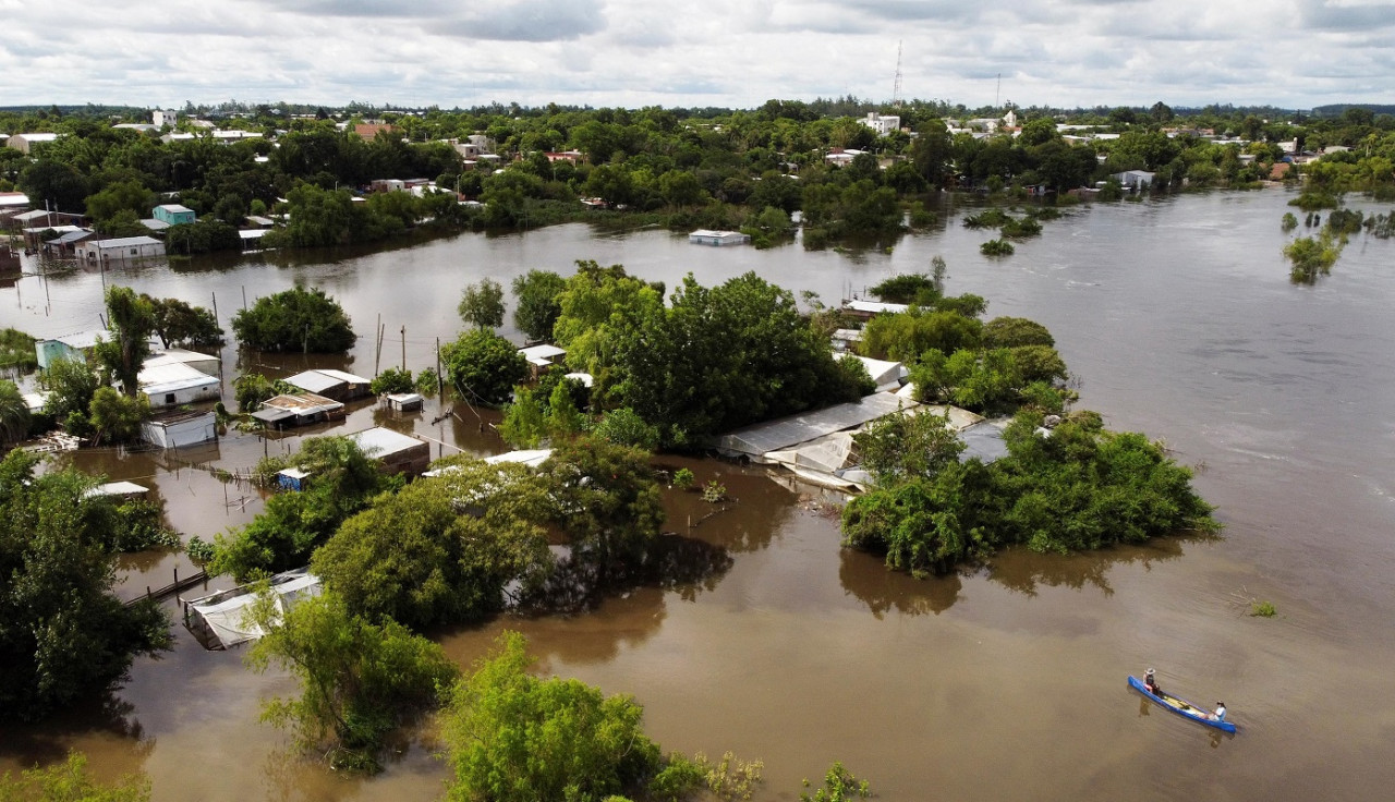 Inundaciones en Corrientes. Foto: NA.