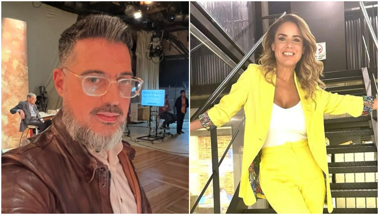 Rolando Barbano y Marina Calabró. Fotos: Instagram.