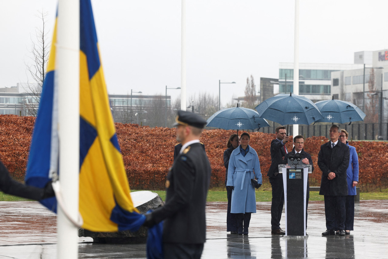 Suecia se incorporó a la OTAN. Foto: Reuters.