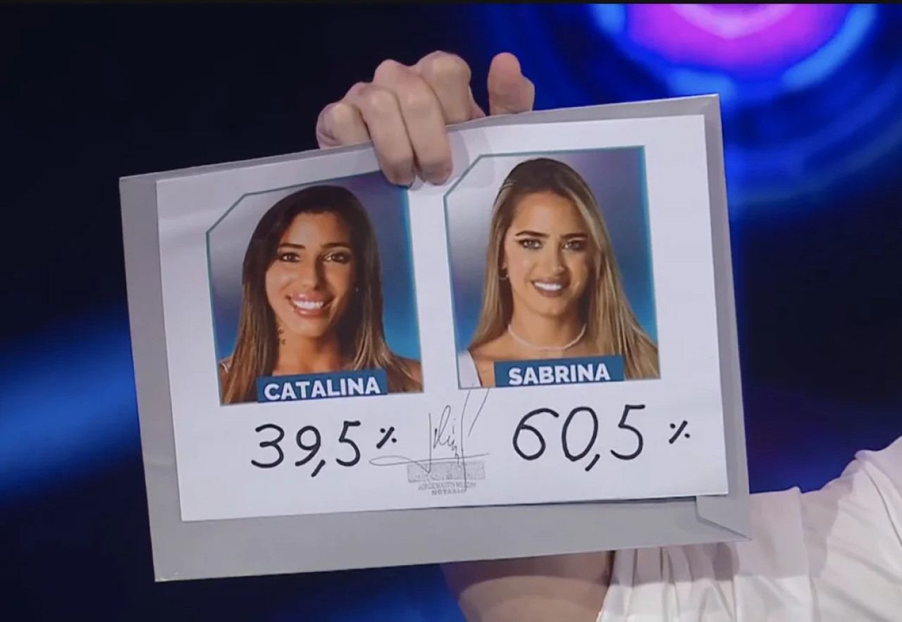 Sabrina quedó eliminada de Gran Hermano. Foto: Telefe