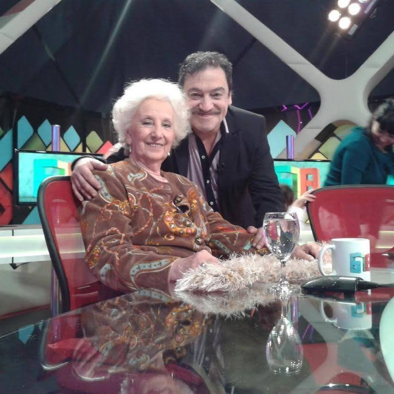 Jorge Dorio junto a Estela de Carlotto. Foto: Instagram.