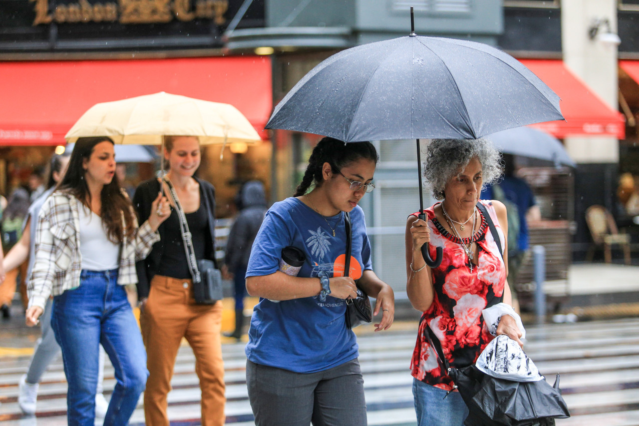 Temporal de lluvias en la Ciudad de Buenos Aires. Foto: NA.