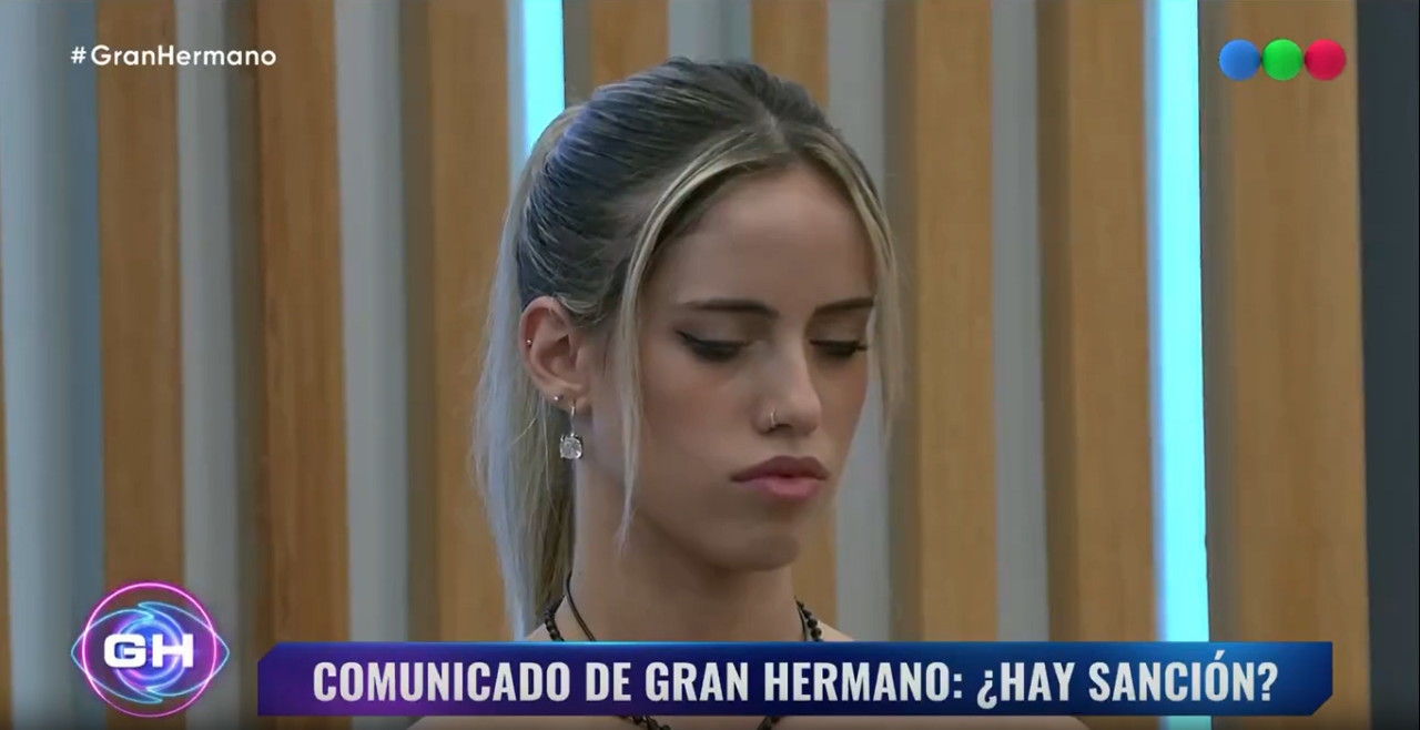 Denisse de Gran Hermano fue sancionada. Foto: Captura.