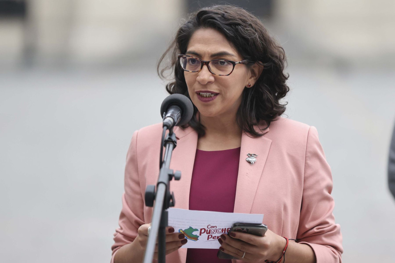 Leslie Urteaga, ministra de Cultura de Perú.