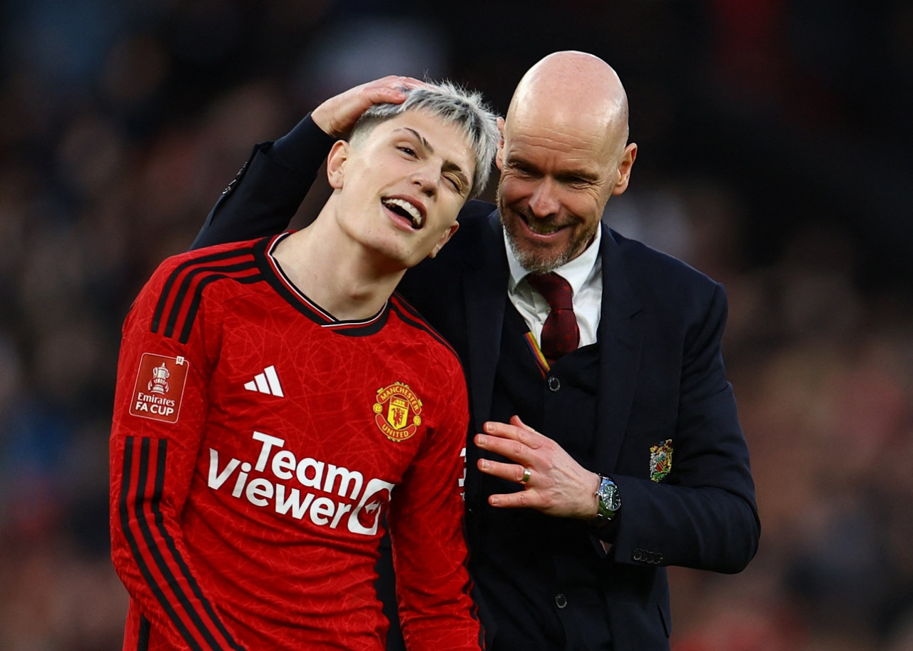 Alejandro Garnacho, Manchester United. Foto: Reuters